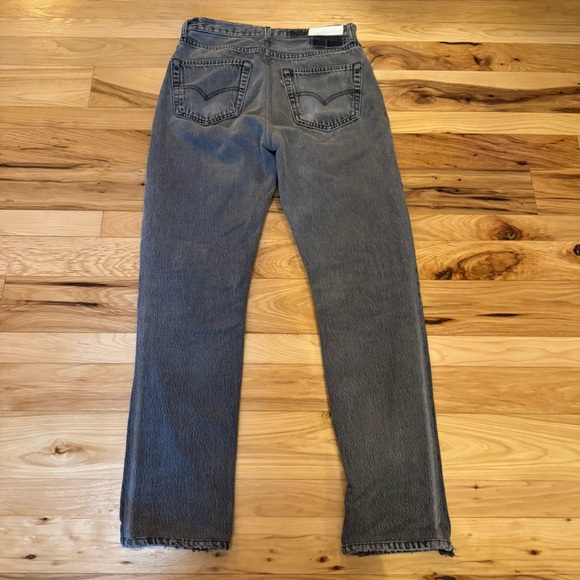 RE/DONE x LEVI'S Originals Womens 70s Straight Jeans in Black - Picture 6 of 12